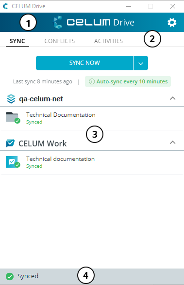CELUM App Home screen