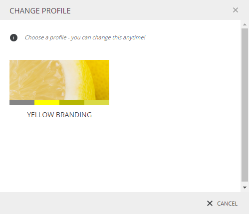Branding profiles
