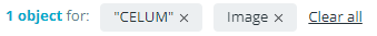 Filter chips in workroom content bar